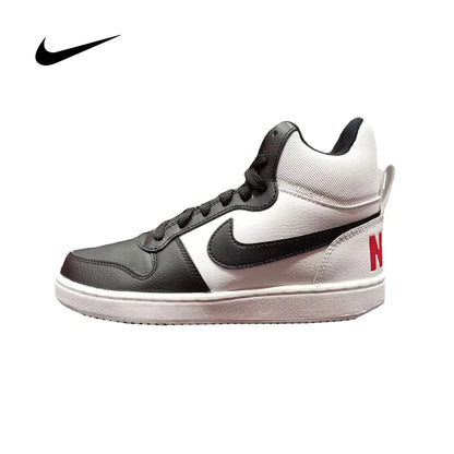 NIKE Zapatillas Court Borough Mid blancas unisex de caña alta para entrenamiento y uso casual otoño/invierno (844906-100)
