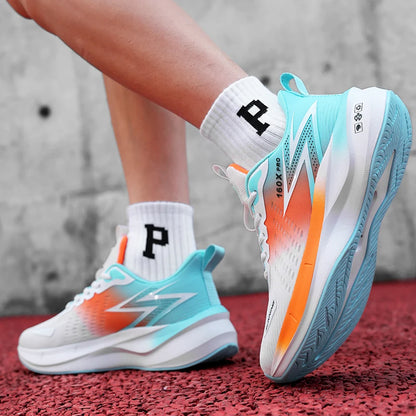 Running Shoes Speciality Marathon Men Sports Breathable Lightweight Carbon Board Women's Comfortable Athletic Nonskid Sneakers
