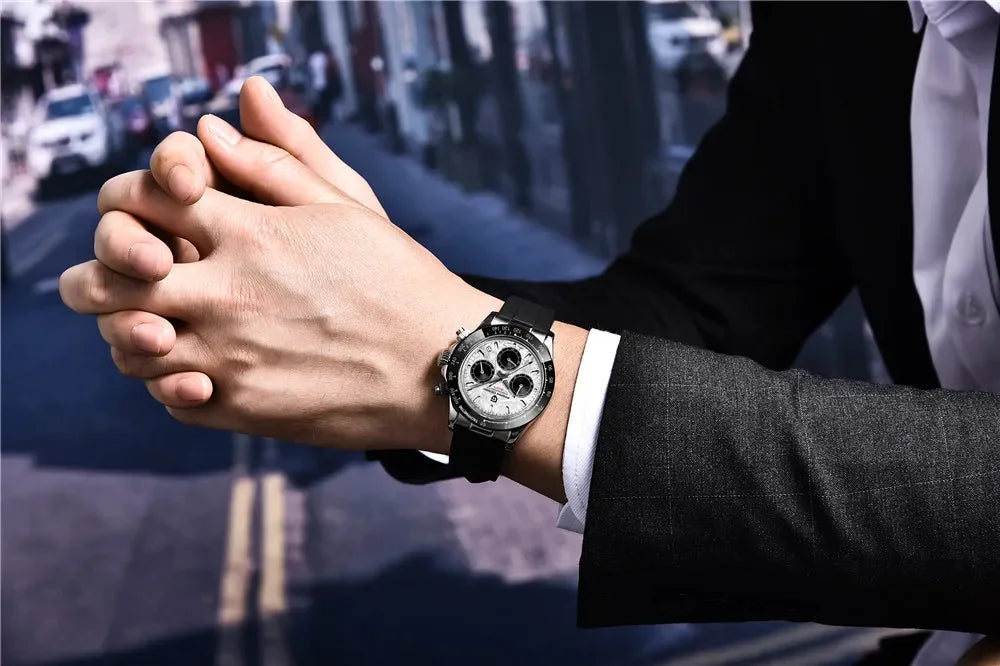 Nuovo originale PAGANI DESIGN PD-1664 orologio da uomo di lusso, movimento al quarzo giapponese VK63, zaffiro, impermeabile, cronografo, oro