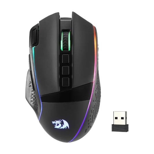 Bezdrôtová herná myš Redragon M991, 26000 DPI, 3 režimy, herná, 9 makro tlačidiel, RGB podsvietenie, čierna