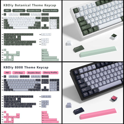 KBDiy GMK MarrsGreen Keycap tasti profilo Cherry Double Shot PBT ISO per kit tastiera meccanica gamer DIY Gaming Point KeyCap