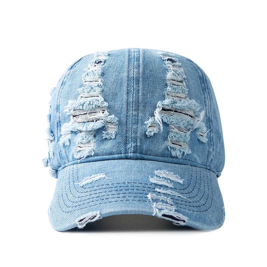 Washed Denim Baseball Cap Women Men Sunshade Breathable Spring Summer Hat Vintage Snapback Cap Female