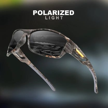 1/3 Sports Polarized Sunglasses Camouflage Wraparound Frame Multicolor Lenses for Driving Fishing UV Protection Unisex Eyewear