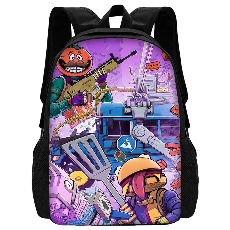 Mochila escolar infantil resistente para niño y niña, estilo shooter de videojuegos, regalo de cumpleaños para estudiantes, unisex, ideal para camping