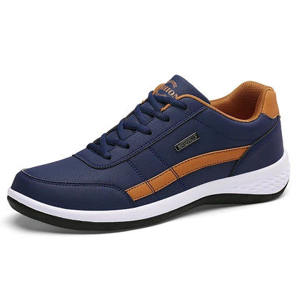 Pantofi din piele pentru bărbați, adidași, pantofi casual la modă, pantofi italieni respirabili pentru timp liber, adidași pentru bărbați, încălțăminte antiderapantă, pantofi vulcanizați pentru bărbați
