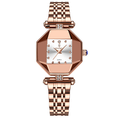 POEDAGAR Luxury Brand Women Watch Stainless Stain Waterproof Quartz Watches For Woman Fashion Simple Rose Gold Ladies Watch Gift