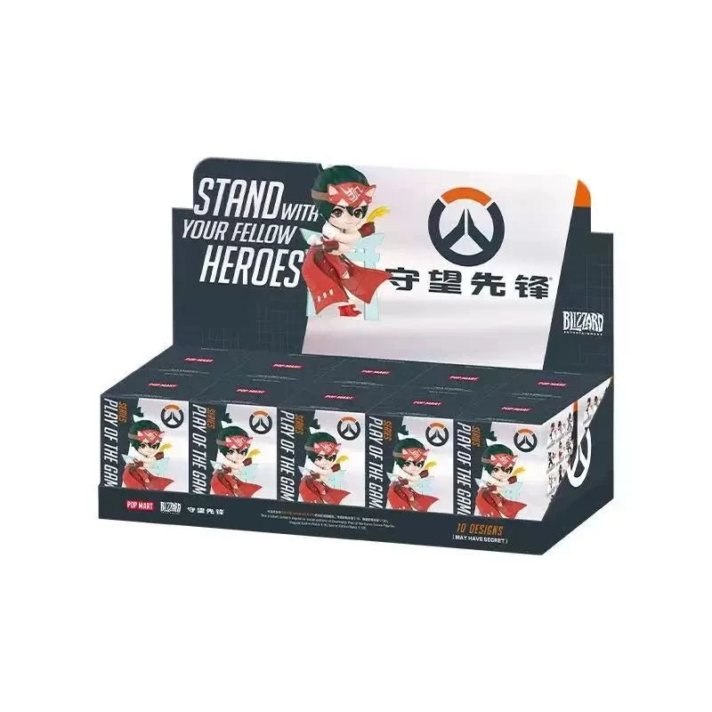 POP MART Genuine Overwatch Play Of The Game Series Blind Box PVC Collectible Figurines Desktop Ornaments Girl Toy Model For Fans