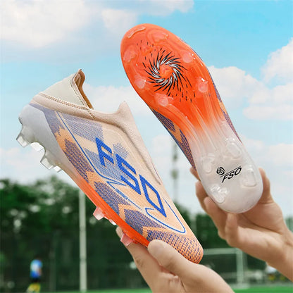 New Men Soccer Shoes Match Indoor Hot-selling Outdoor Football Boots Grass Cleats High-top Futsal Sneakers Non-Slip High-quality
