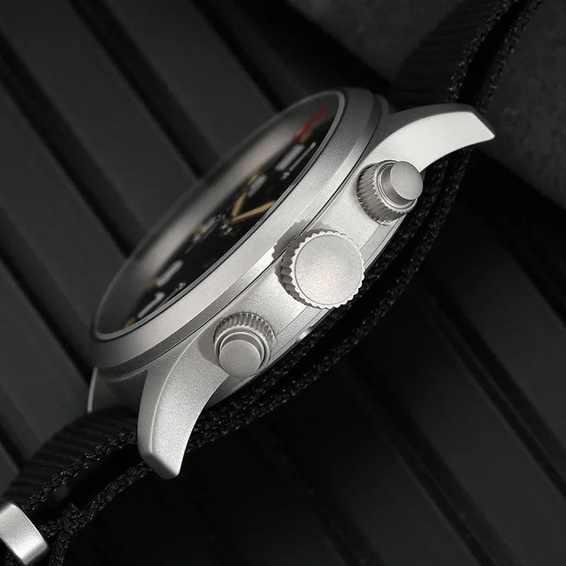 Orologio cronografo al quarzo Militado VK61 VK67, 39mm, cassa in acciaio inox 316L, 3 quadranti, impermeabile 100M, orologio militare multifunzione