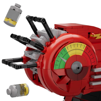 Gobricks MOC Call of Duty Ray Gun Bricks Model Shooting Game Red Laser Gun Weapons Building Blocks DIY Assembly Toys Kids Gifts