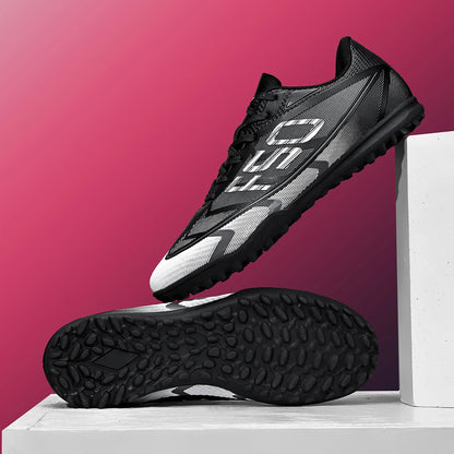 Adult TF football shoes are breathable, mesh, durable, flexible, casual, outdoor, stable, and professional football shoes.