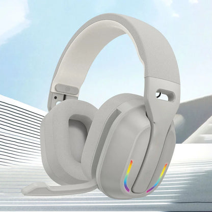 Wireless Headset B500 RGB Noise Cancelling Gaming Headphones 60H Playtime BTV5.4 & HD Sound Stereo Music Game Earphone