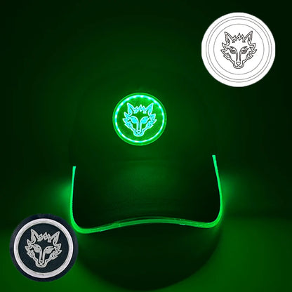 Gorra de béisbol luminosa LED de moda, gorra hip hop iluminada para bar y club, gorra fluorescente para hombre y mujer, accesorios para DJ, baile y disfraces