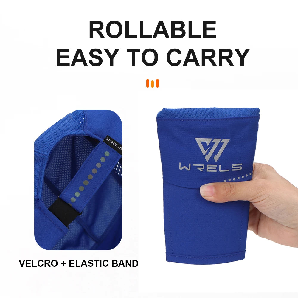 WRELS Breathable Sun Shade Baseball Cap Men and Women Quick Dry Convenient Carrying Folding Cap