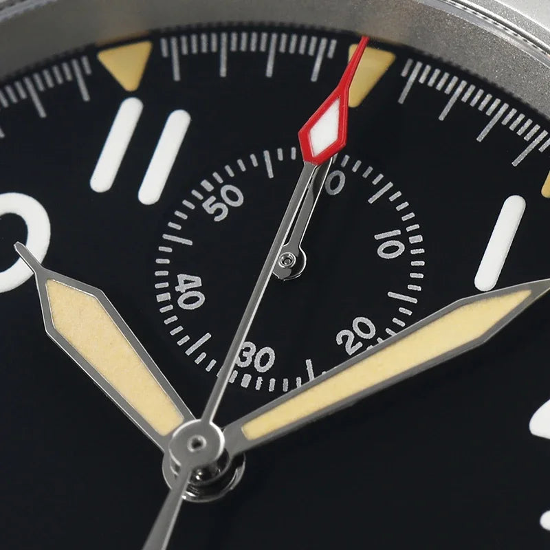 Orologio cronografo al quarzo Militado VK61 VK67, 39mm, cassa in acciaio inox 316L, 3 quadranti, impermeabile 100M, orologio militare multifunzione