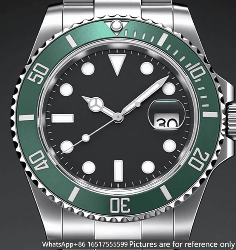 40mm Men's Automatic Movement 904l Stainless Steel Luxury Watches-r