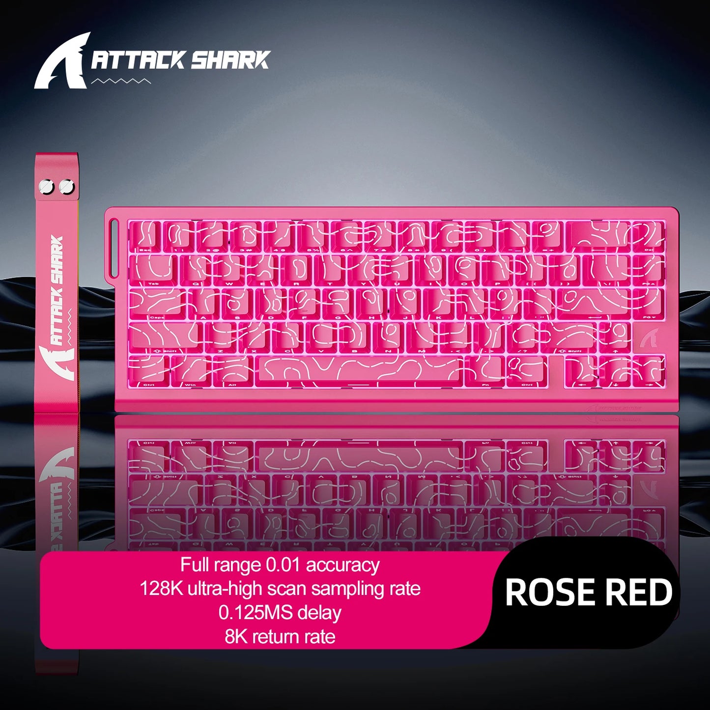 Teclado gaming magnético ATTACK SHARK X68HE X68PRO HE y FREEWOLF F68 con cable F68Pro inalámbrico para gaming profesional, activación rápida de 0.01mm