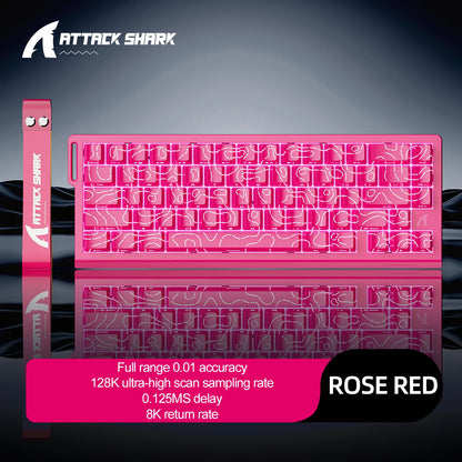 Teclado gaming magnético ATTACK SHARK X68HE X68PRO HE y FREEWOLF F68 con cable F68Pro inalámbrico para gaming profesional, activación rápida de 0.01mm