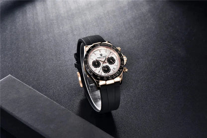 Nuovo originale PAGANI DESIGN PD-1664 orologio da uomo di lusso, movimento al quarzo giapponese VK63, zaffiro, impermeabile, cronografo, oro