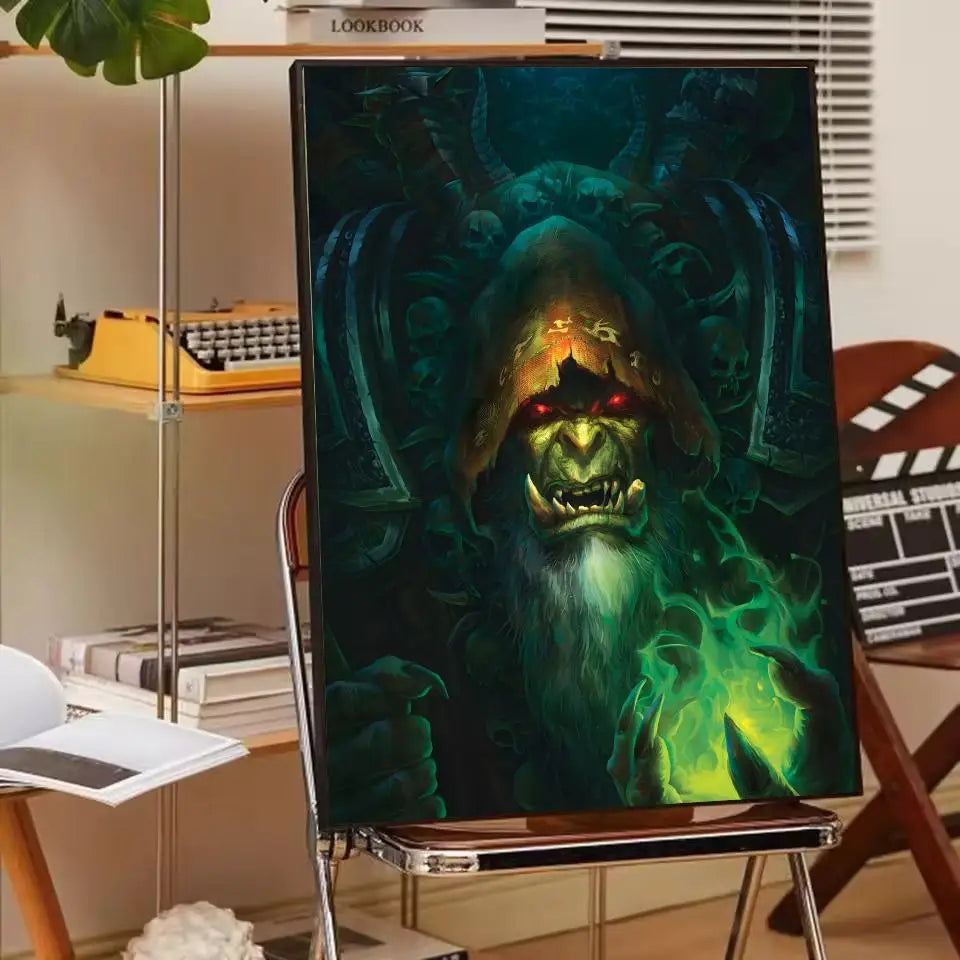 ANIME W-World Of W-Warcraft Wow Poster Paper Print Home Living Room Bedroom Entrance Bar Cafe Art Painting Decoration