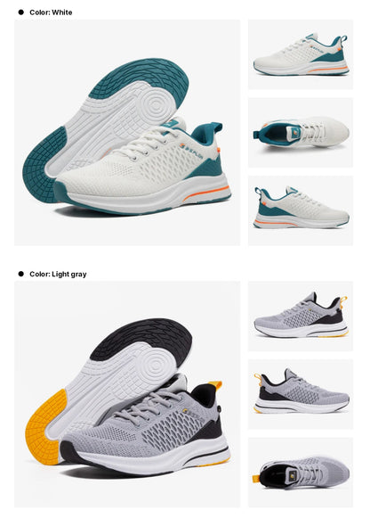 Baasploa Scarpe da running uomo nuove in mesh traspirante, sneakers sportive taglie forti 41-48, scarpe casual classiche da uomo antiscivolo per outdoor, comfort elevate