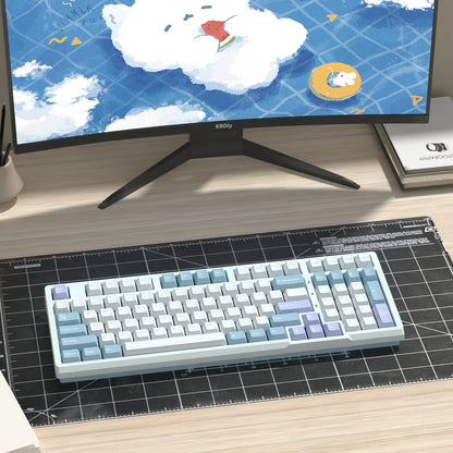 Keycaps KBDiy GMK Illusion perfil Cherry de PBT de doble inyección ISO para kit de teclado mecánico gamer, estilo retro gaming