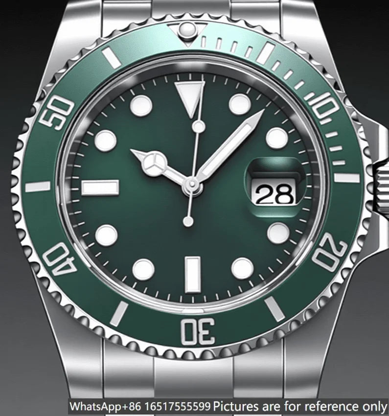 40mm Men's Automatic Movement 904l Stainless Steel Luxury Watches-r