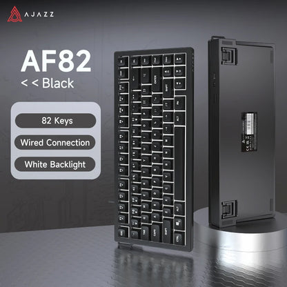 Tastiera AJAZZ AF82 Office Low Profile RGB cablata/wireless da gaming, layout 75% con 82 tasti, batteria 4000mAh per Win/Mac