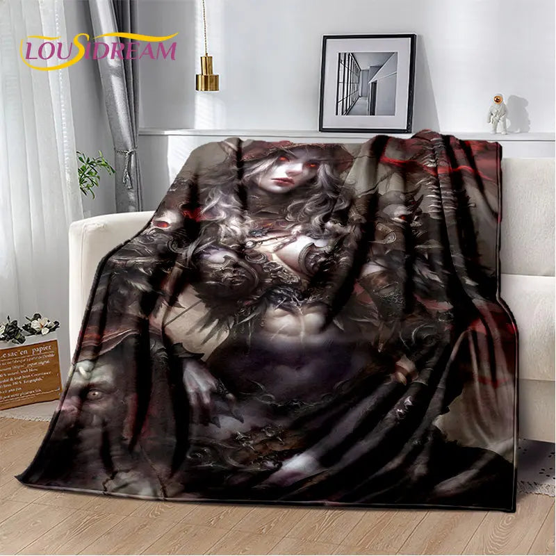 World of Warcraft, WOW, mekana plišana deka za gejmere, flanelska deka, prekrivač za dnevni boravak, spavaću sobu, krevet, kauč i piknik