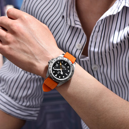 Pagani Design 2026 Nuovo orologio subacqueo da uomo 42mm in zaffiro, automatico meccanico GMT, impermeabile 100m PD1682