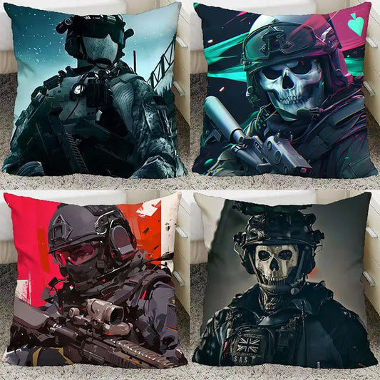Anime Call of Duty Ghost Keegan Konig Cosplay 45CM Throw Pillows Soft Waist Sofa Cushion Throw Bedroom Pillows