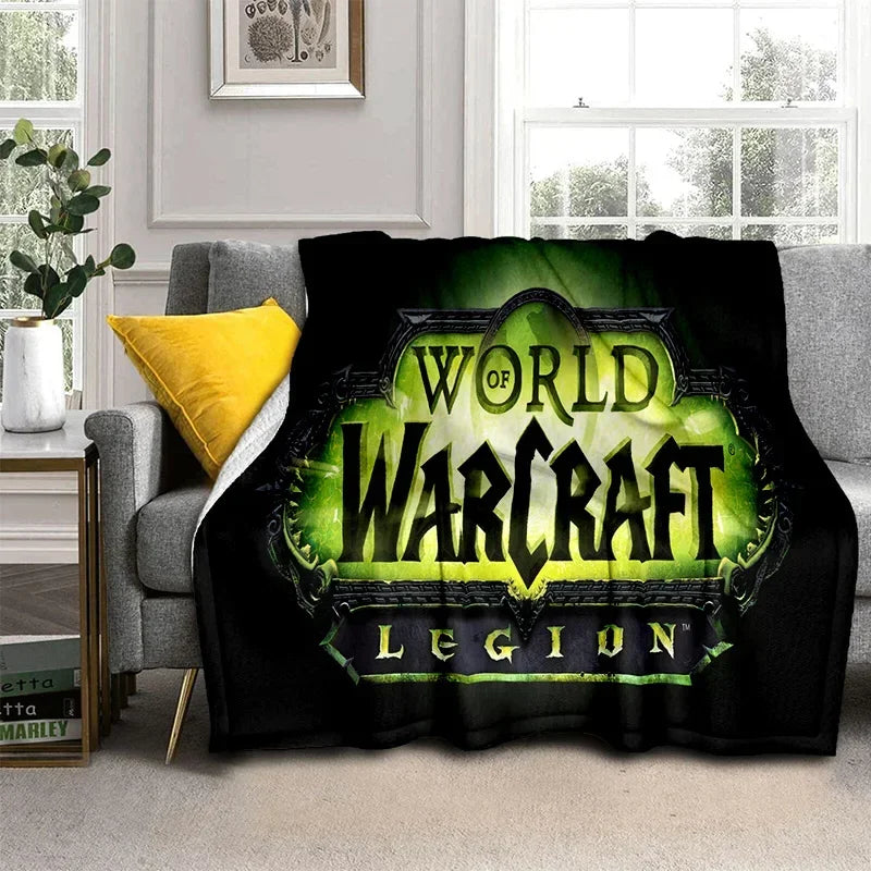 WOW Game World of Warcraft Gamer HD Blanket,Soft Throw Blanket for Home Bedroom Bed Sofa Picnic Travel Office Cover Blanket Kids
