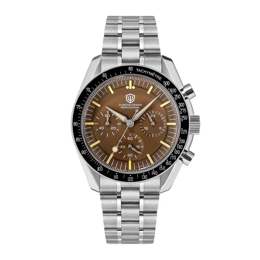 Reloj para hombre Watchdives New Wd1863 de cuarzo VK63, cronógrafo, cristal de zafiro abombado, resistente al agua, 39Mm, acero, marca líder, lujo, negocios