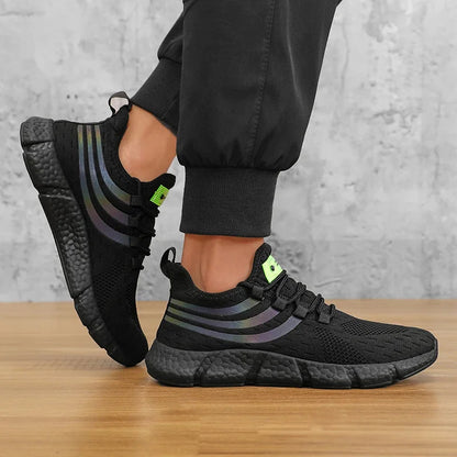 Chaussures de dehors Décontractées pour Homme, Baskets Légères et Respirantes, Plates, Anti-Allure, Course en Plein Air, Marche, Tennis, d'Athlétisme, Jogging
