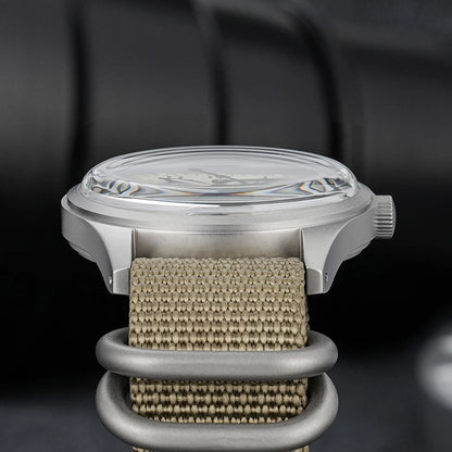 Militado ML07 Quartz Watch VH31 Sweep Movement Domed Sapphire Crystal Luminous 10Bar Waterproof 36mm Vintage Mens Watches