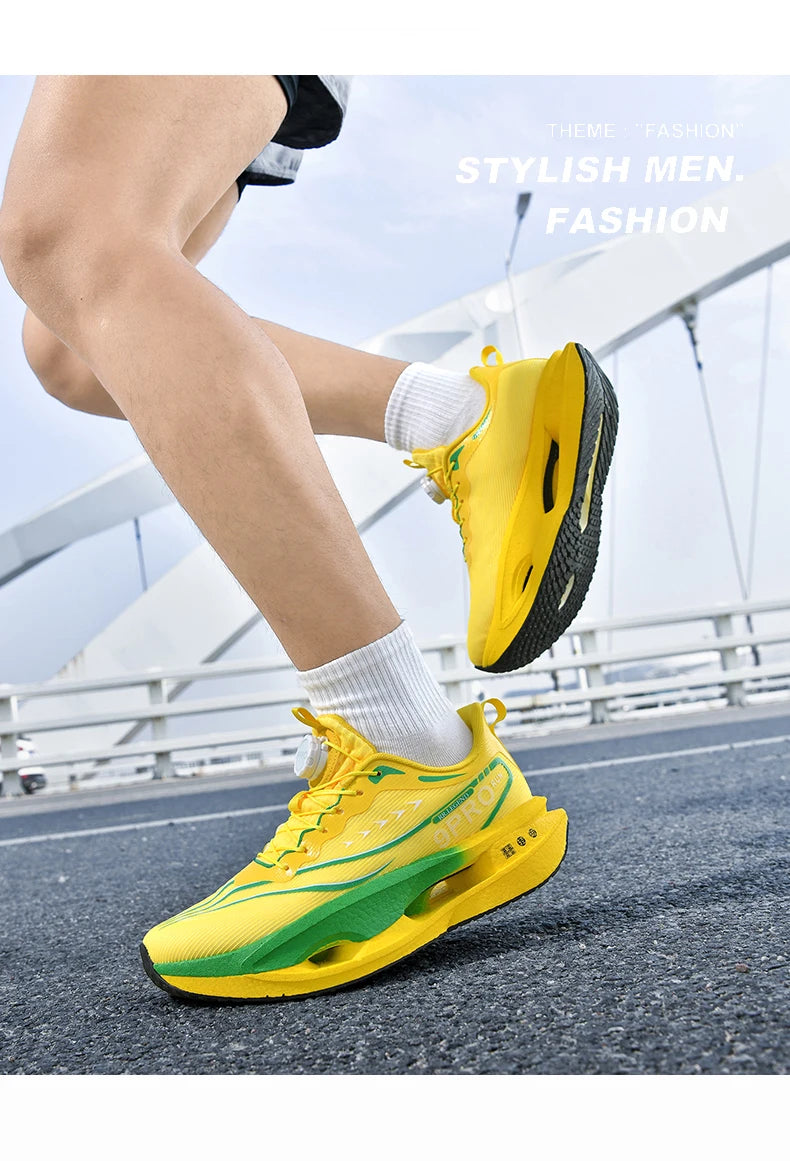 Running Shoes Carbon Board Speciality Marathon Men Sports Breathable Lightweight Women's Comfortable Athletic Nonskid Sneakers