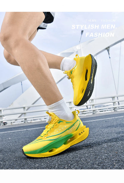 Running Shoes Carbon Board Speciality Marathon Men Sports Breathable Lightweight Women's Comfortable Athletic Nonskid Sneakers