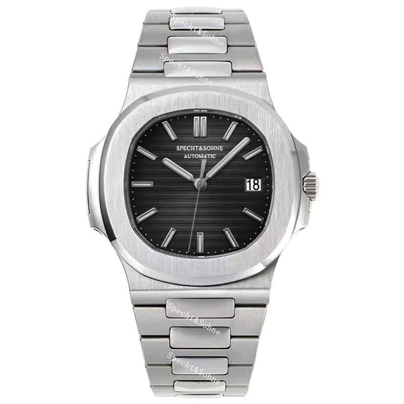 Specht&Sohne 2025 Nuevo reloj clásico de lujo para hombre, reloj automático para hombre en acero inoxidable con zafiro, 8215 reloj de pulsera mecánico