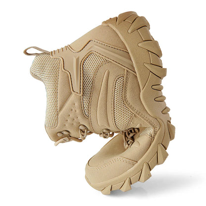 Botas tácticas mejoradas de entrenamiento de combate para hombre, calzado outdoor para camping antidesgaste de respuesta rápida, zapatillas de senderismo para pesca y caza para hombre