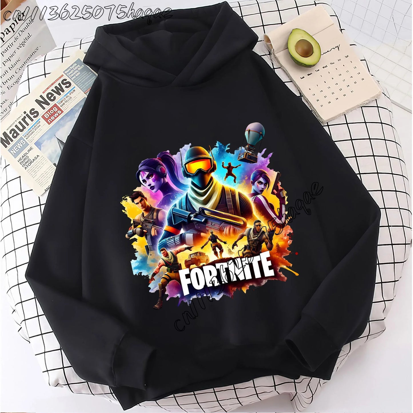 Abrigos con capucha para niños Fortnites, sudaderas anime Fortress Night, sudaderas con capucha de juego para primavera y otoño, ropa deportiva infantil, regalo