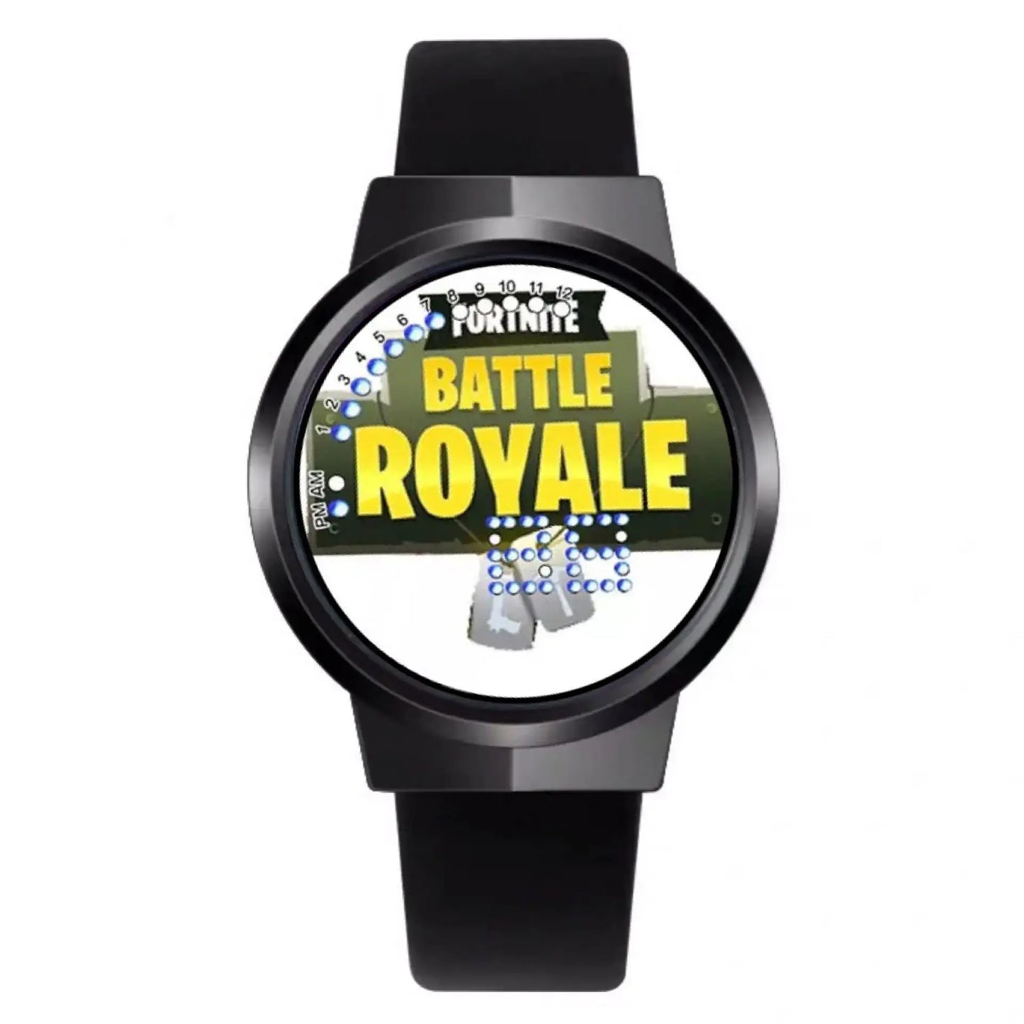 Reloj Fortnite de moda cute, cartoon y kawaii personalizado con luz nocturna LED táctil, reloj electrónico para estudiantes, regalo para amigos