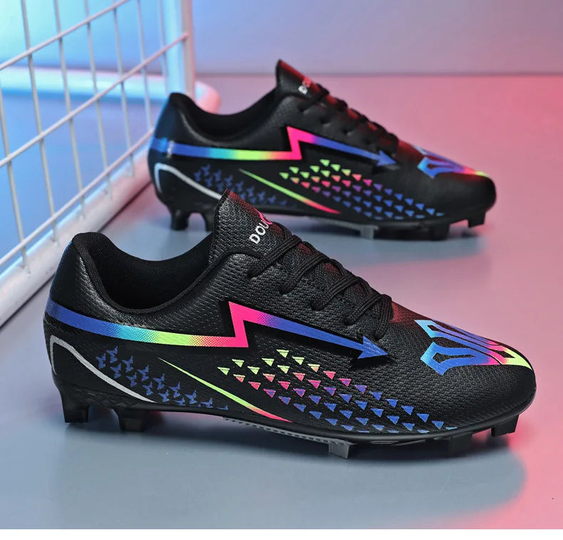 High Quality Mens Soccer Shoes Society Ultralight Turf Soccer Cleats Sneakers Training Football Boots Chuteira Campo 35-45