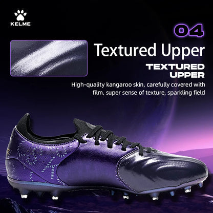 Kelme Kangaroo Leather MG Soccer Shoes Professional Match Sports Football Shoes Outdoor Anti-Slip Football Boots
