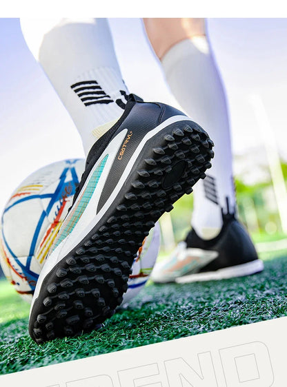 New Men's Football Boots Non-Slip Soccer Shoes Sport Outdoor Cleats Breathable Adult Long Spikes Training Boys Match Comfortable