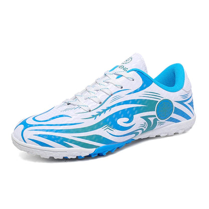 Scarpe da calcio da uomo, comode e traspiranti, per ragazzi, leggere e antiscivolo, scarpe da allenamento per erba, turf e sport all’aperto