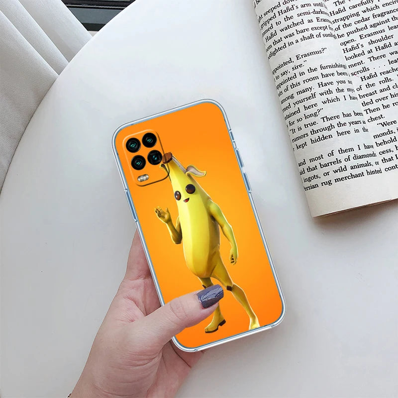 F-Fortnites-Poster transparente Handyhülle für Samsung Galaxy A04 A04S A14 A23 A34 A54 M23 M33 M52 M53