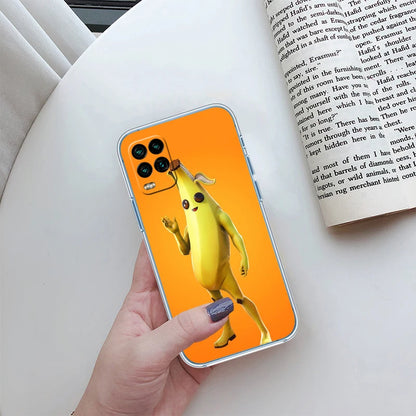 F-Fortnites-Poster transparente Handyhülle für Samsung Galaxy A04 A04S A14 A23 A34 A54 M23 M33 M52 M53