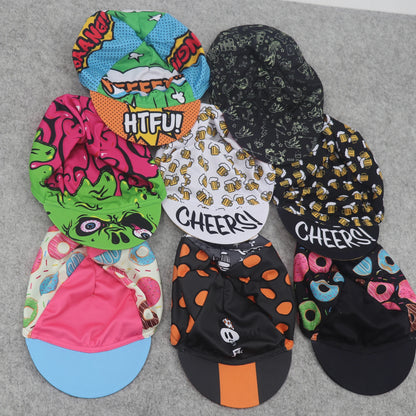 Classic Retro Red Blue Green Polyester Cycling Caps Summer Breathable Sports Quick Dry Bicycle Hat Men And Women