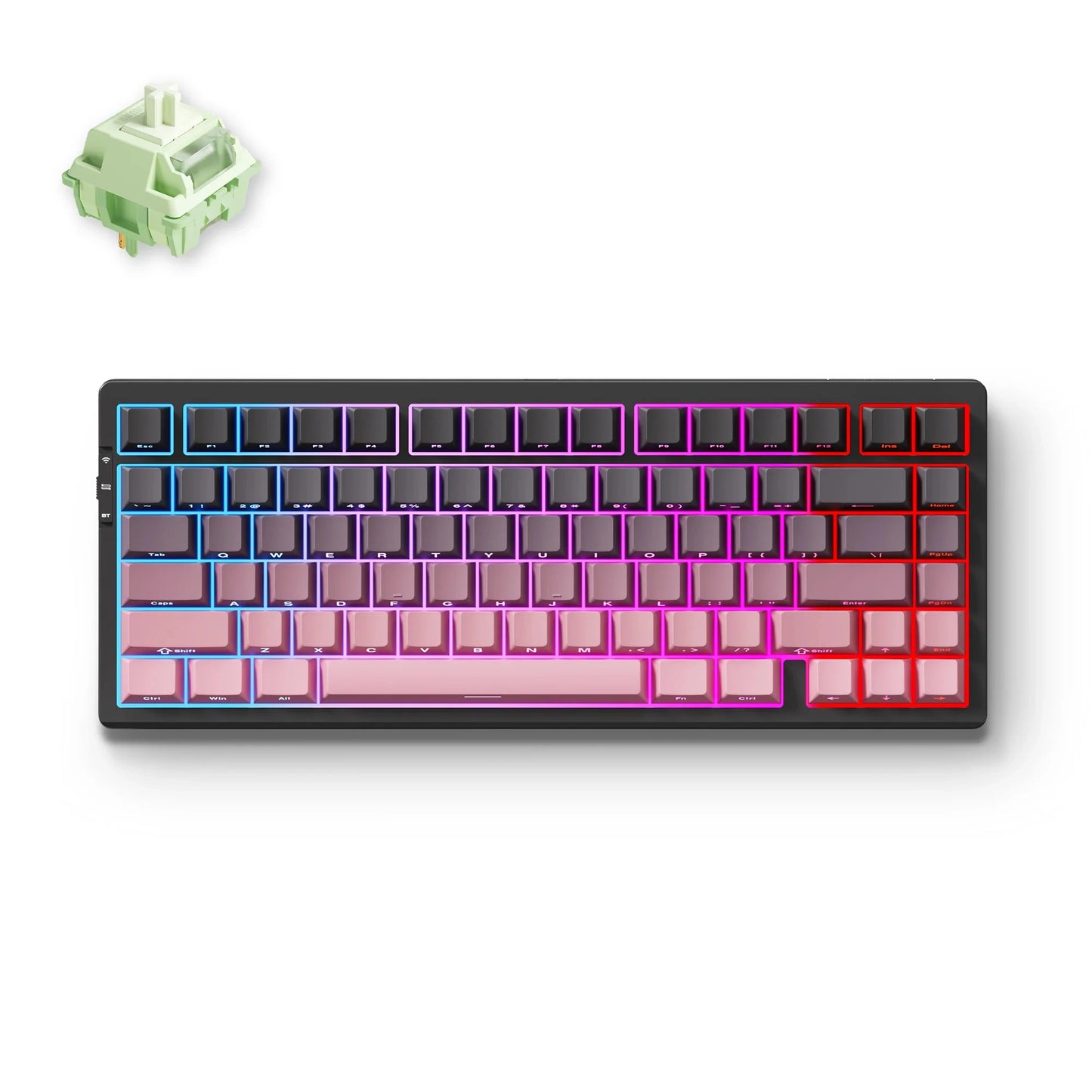 Teclado mecánico inalámbrico MCHOSE G75 Pro, diseño 75%, montaje gasket, 5 capas de amortiguación, retroiluminación RGB, triple modo y hot-swappable
