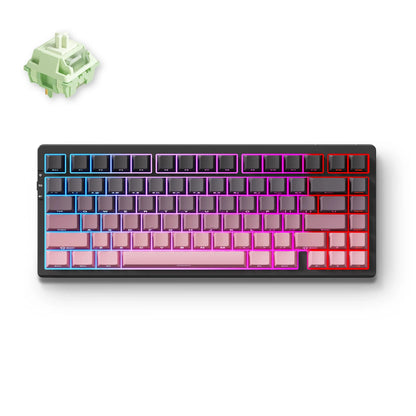 Teclado mecánico inalámbrico MCHOSE G75 Pro, diseño 75%, montaje gasket, 5 capas de amortiguación, retroiluminación RGB, triple modo y hot-swappable